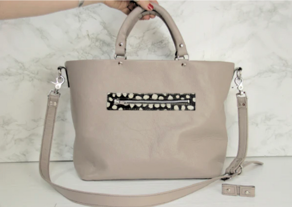 The Barnaby Tote Bag with Bugatti Handle KIT - Leather Bag making Kit for Domestic Sewing Machines £119