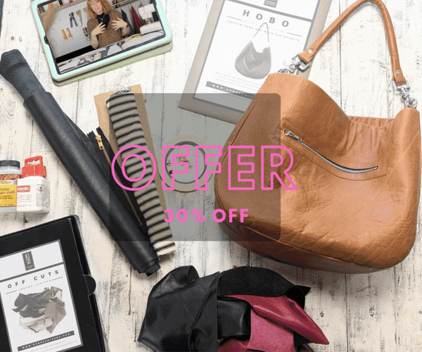 The Louis Hobo Bag  Bundle - KIT + ONLINE COURSE + LEATHER SCRAPS - Was £193.99 Now £135