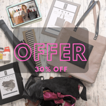 The Charlie Leather Tote Bundle - KIT + ONLINE COURSE + LEATHER SCRAPS - Was £193.99 Now £135
