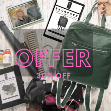 The Neville Leather Backpck Bundle - KIT + ONLINE COURSE + LEATHER SCRAPS - Was £193.99 Now £135