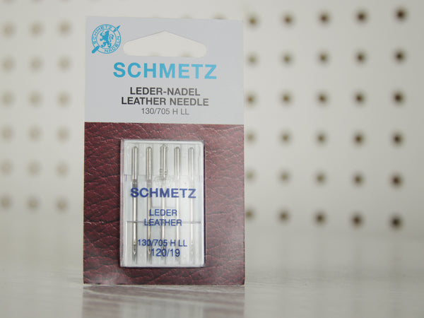 Pack of 5 Schmetz Leather Point Needles Size 120